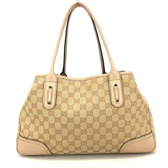 Auth GUCCI GG Logo Pattern Canvas Tote Bag - Picture 2 of 9